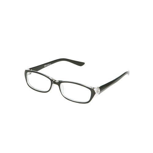 READING GLASSES BLACK/CLEAR 1.5