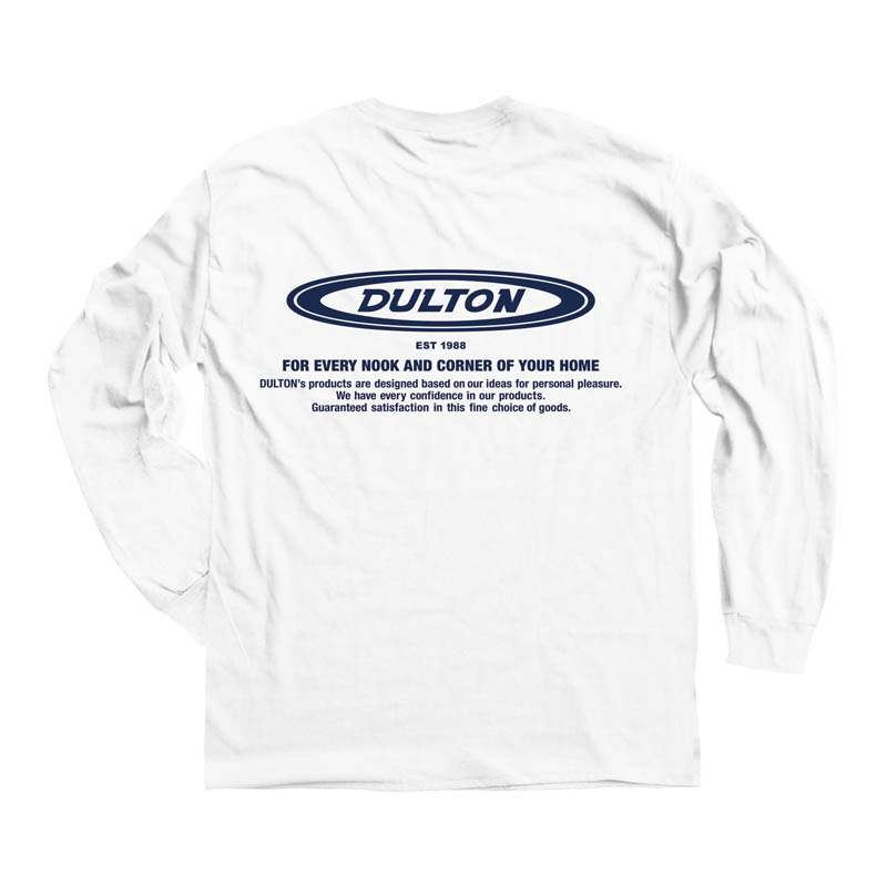 DULTON LONG T-SHIRT OVAL LOGO XL WHITE